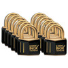 Brass Padlocks, Black, KD - Keyed Differently, Brass, 21.08 mm, 12 Piece / Box